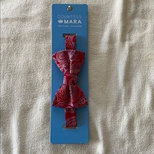 Men’s Countess Mara red paisley bow tie